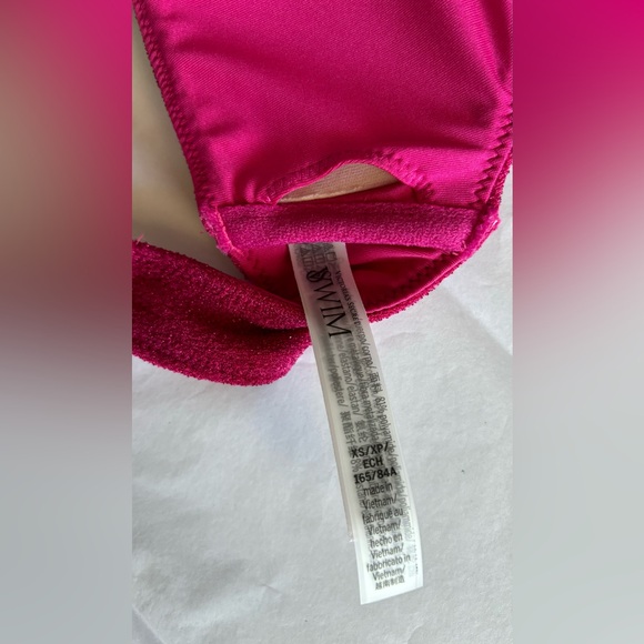Victoria’s Secret NWT Shimmer Highwaist bikini SET in Forever Pink - Picture 3 of 5